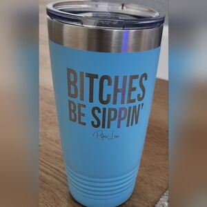 Piper Lou Blue Laser Etched Tumbler 20oz